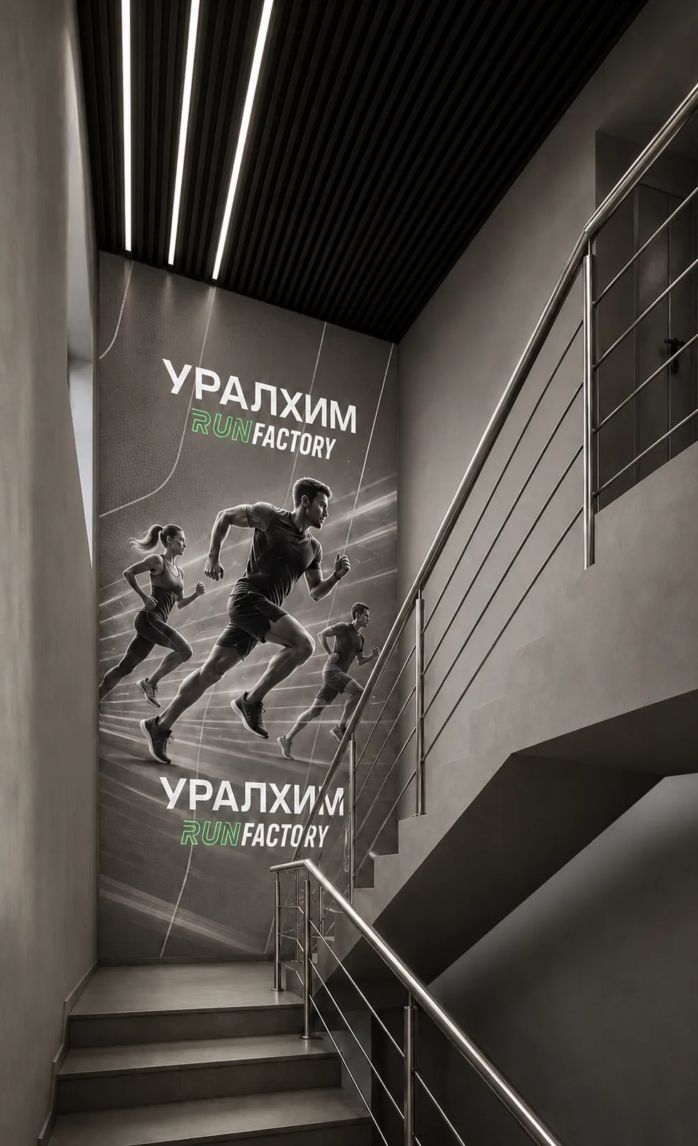 Stair and wayfinding