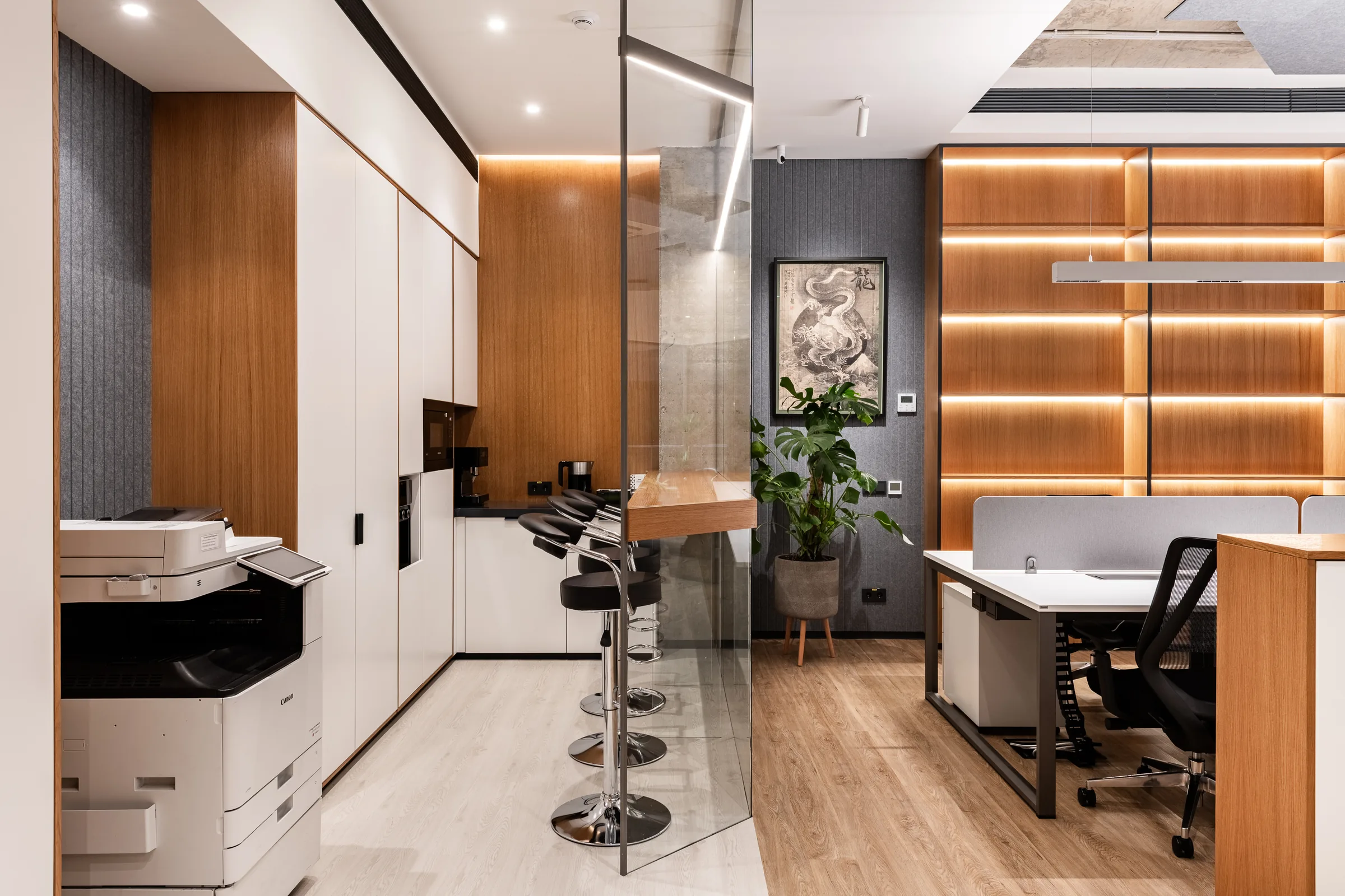 Kitchen and counter